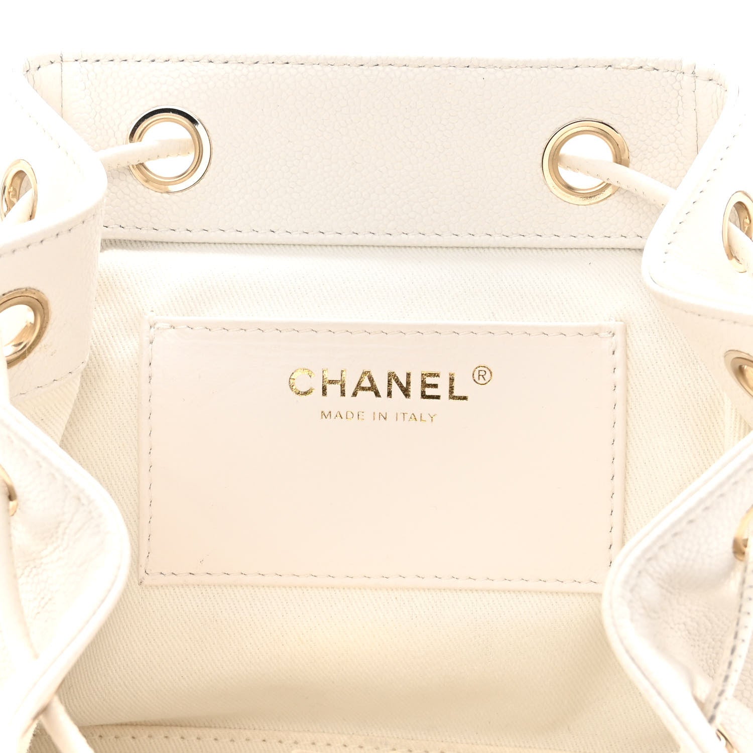 Chanel Caviar Quilted Mini Business Affinity Backpack White 6 of 10