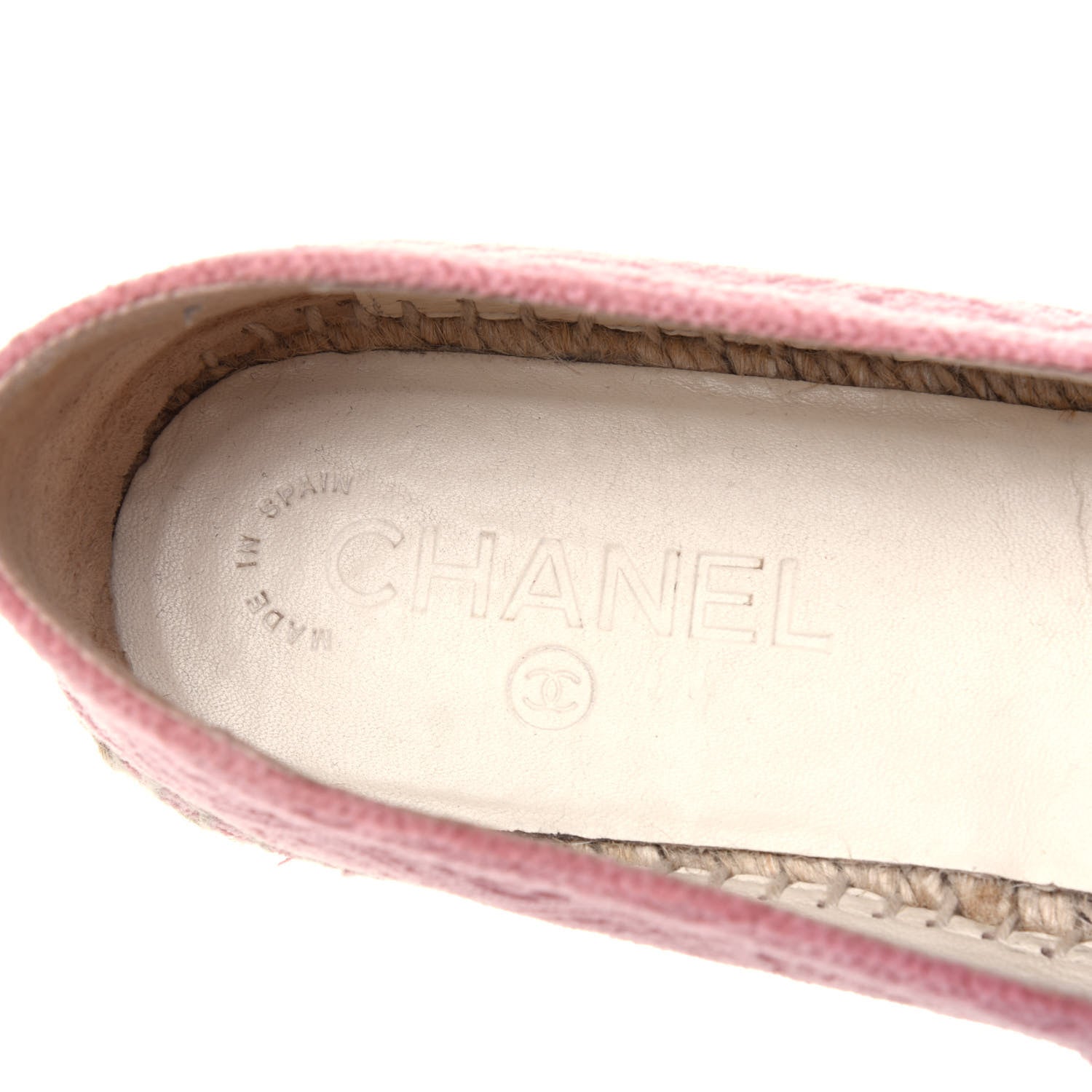 Chanel Velvet Grosgrain Quilted Camellia CC Espadrilles 40 Pink Black 7 of 12