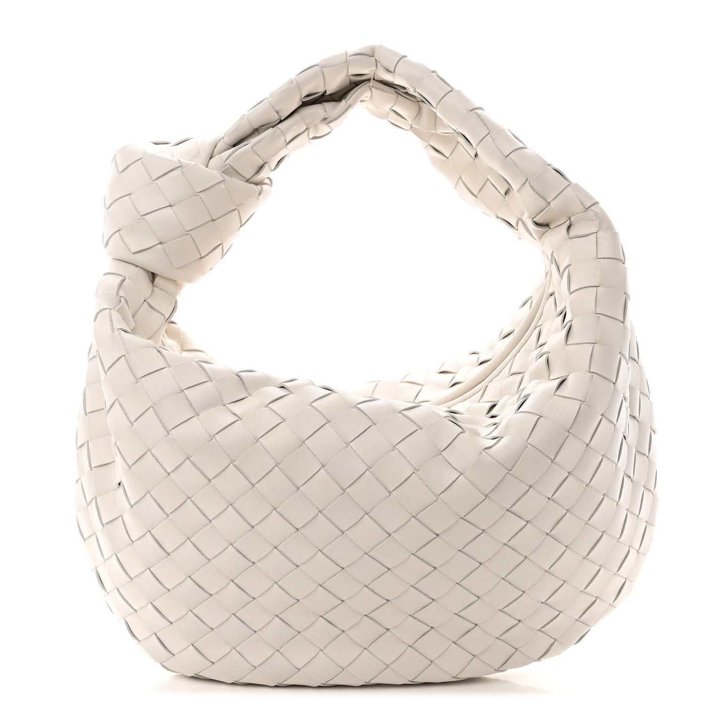 Nappa Intrecciato Teen Jodie Hobo White