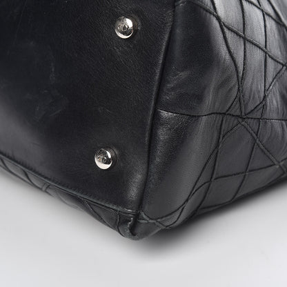 Christian Dior Lambskin Cannage Medium Granville Tote Black 14 of 16