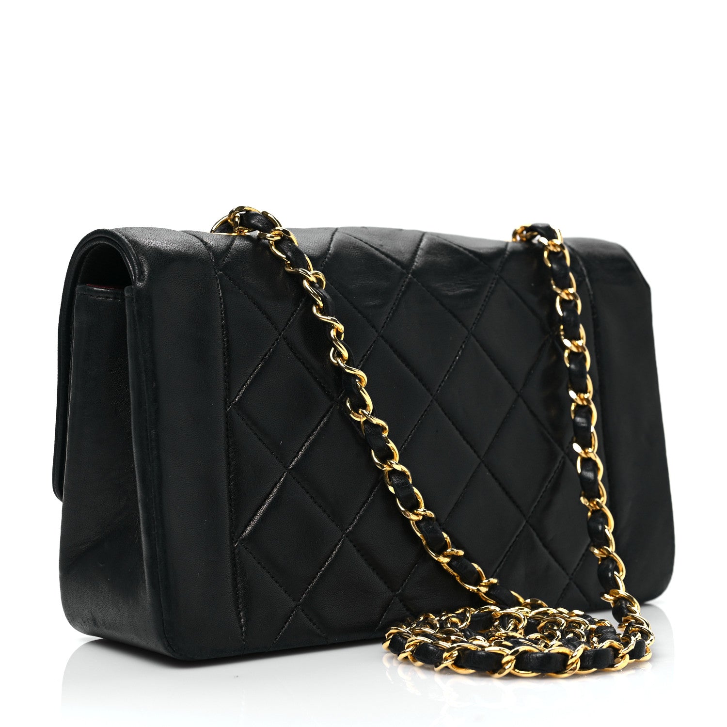 Chanel Lambskin Quilted Small Single Flap Black 3 of 12