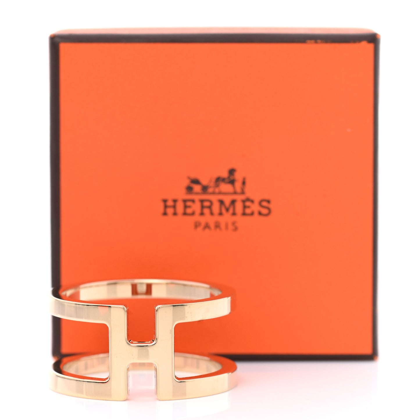 Permabrass H en Rond Scarf Ring Rose Gold