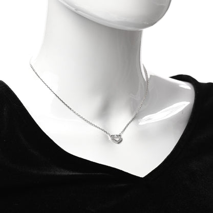 Cartier 18K White Gold Diamond Small Hearts and Symbols Pendant Necklace 2 of 5