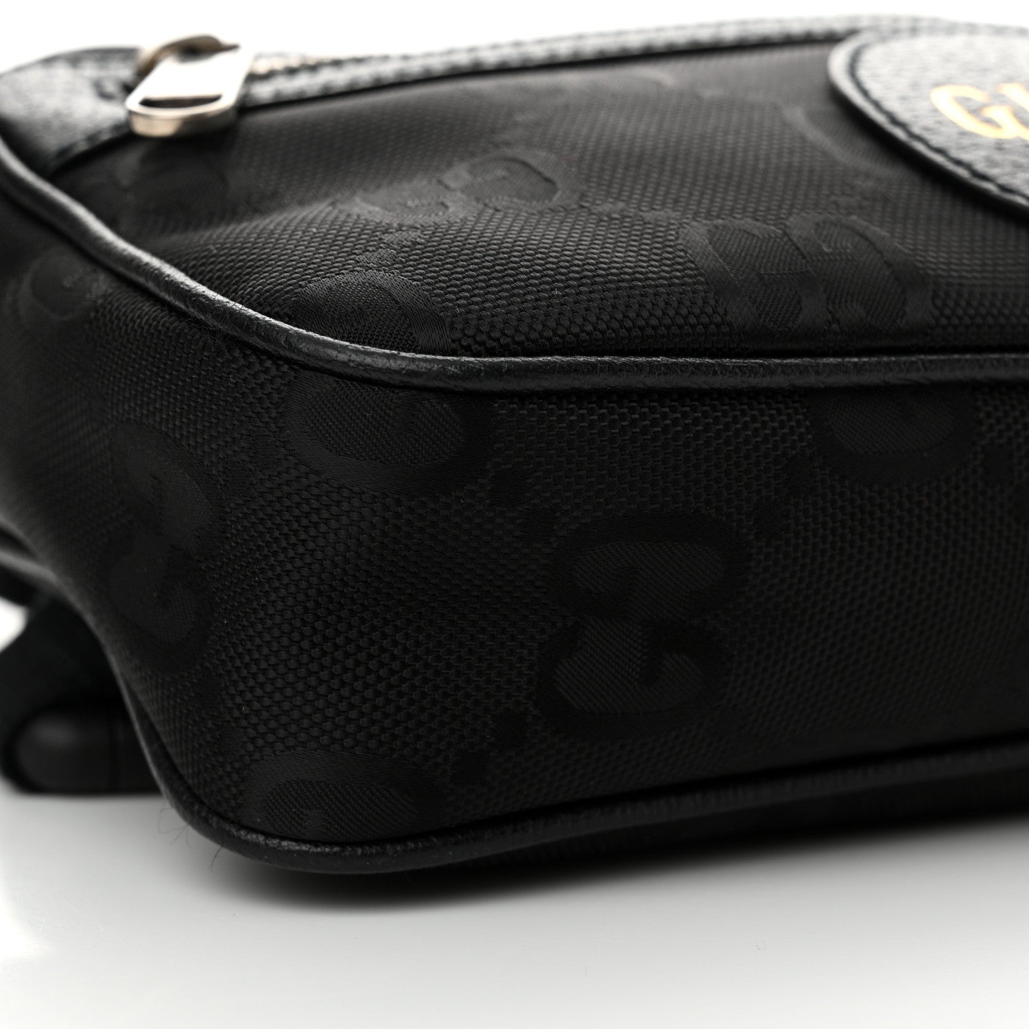 Gucci Econyl Nylon Monogram Off The Grid Belt Bag Black 9 of 13