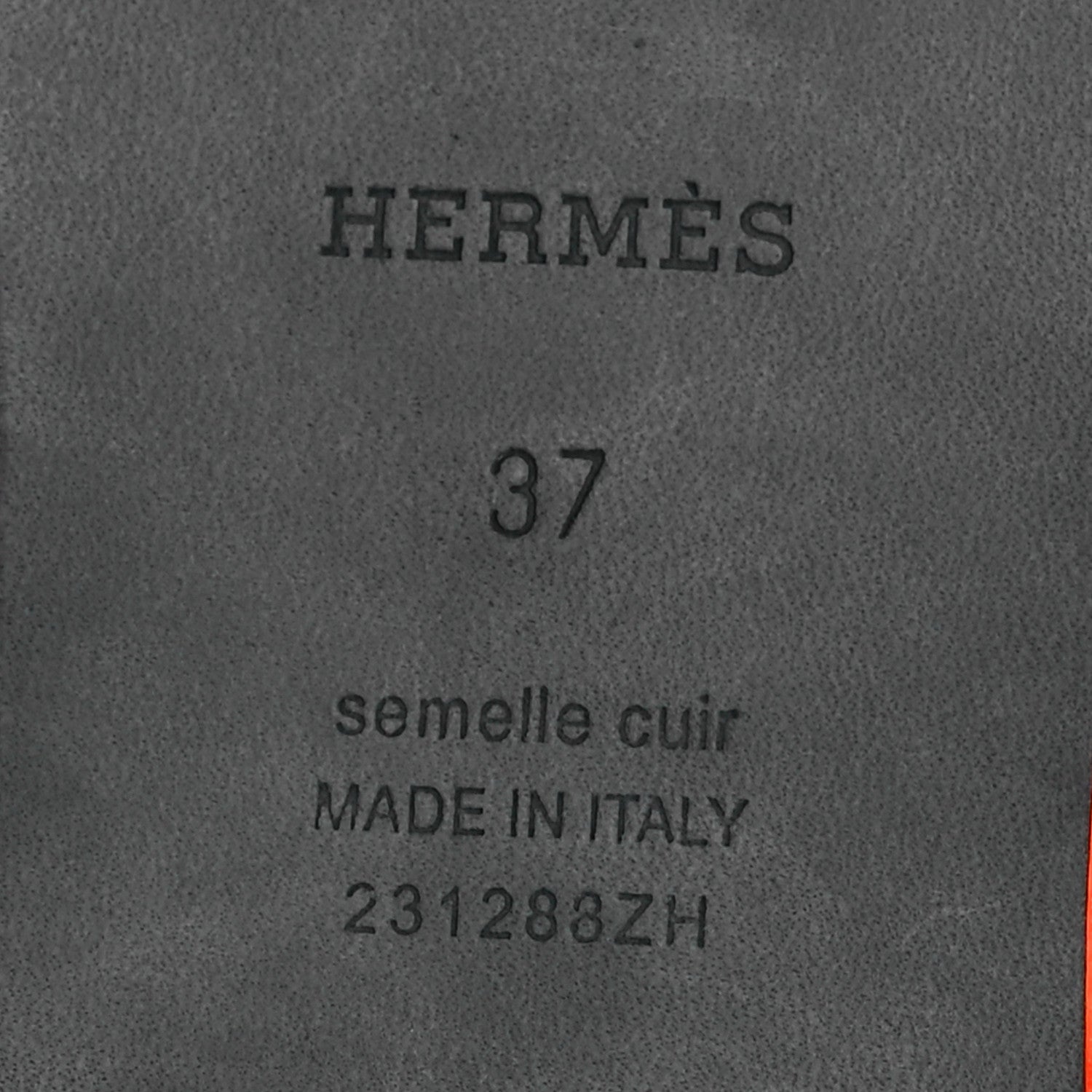 Hermes Woolskin Oran Sandals 37 Orange 8 of 9