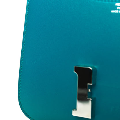 Hermes Tadelakt Constance 18 Bleu Izmir 11 of 13