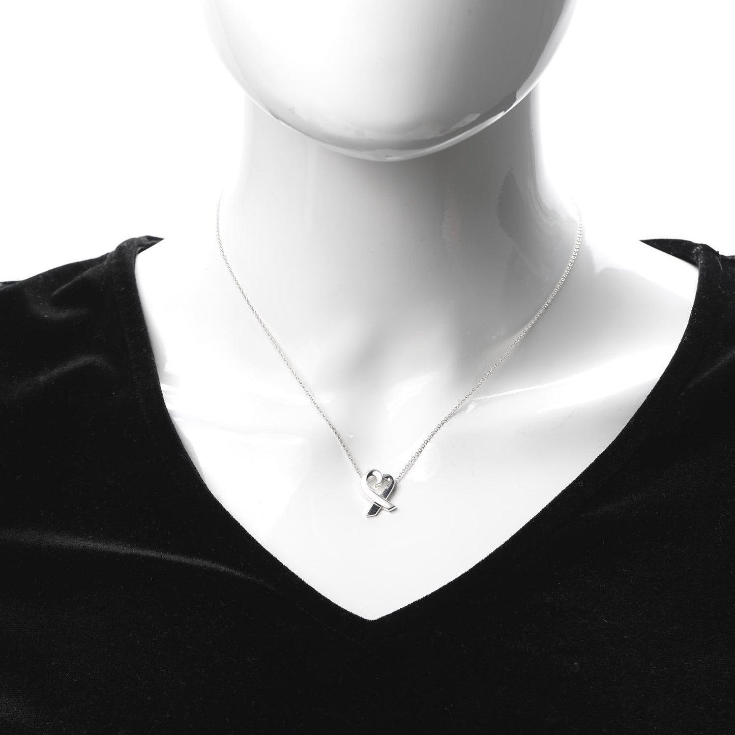 Sterling Silver Paloma Picasso Loving Heart Pendant Necklace