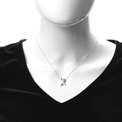 Tiffany Sterling Silver Paloma Picasso Loving Heart Pendant Necklace 2 of 5