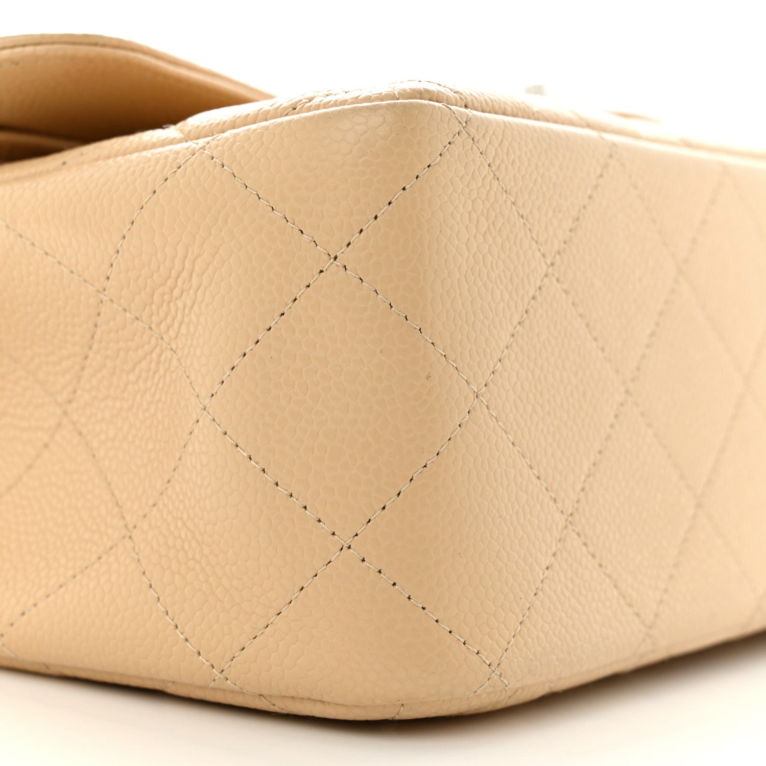Chanel Caviar Quilted Jumbo Double Flap Beige Clair 9 of 12