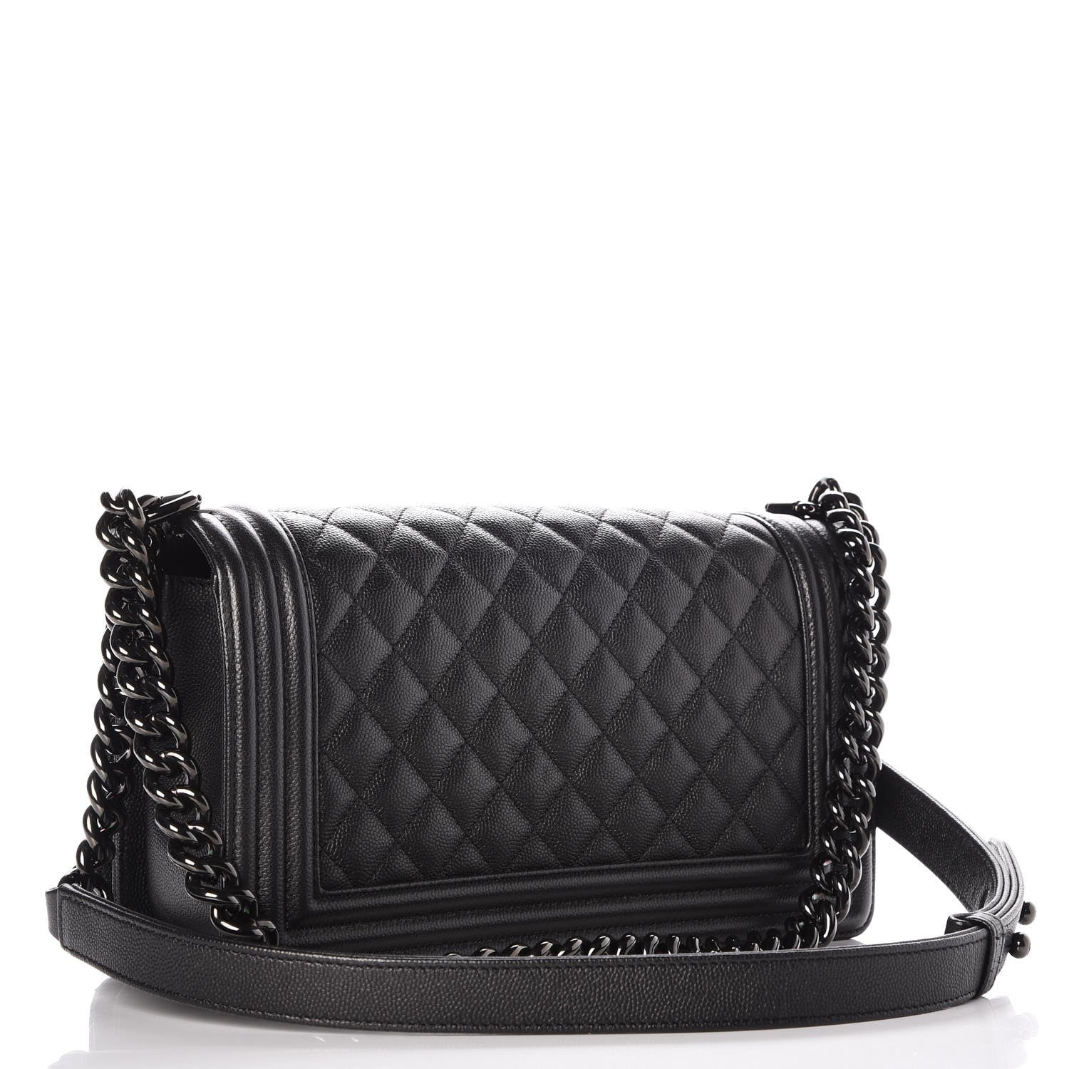 Chanel Caviar Quilted Medium Boy Flap So Black 3 of 8