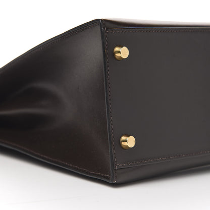 Hermes Box Kelly Sellier 32 Marron Fonce 10 of 13