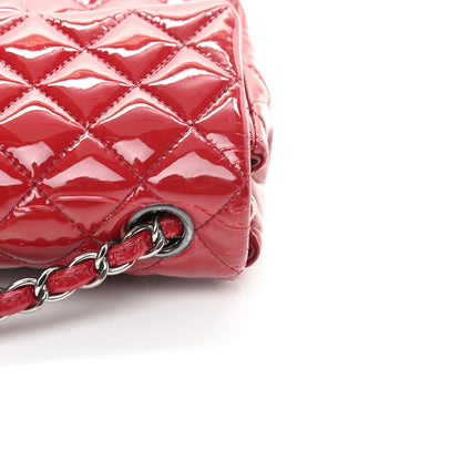 Chanel Patent Calfskin Quilted Mini Rectangular Flap Red 18 of 23