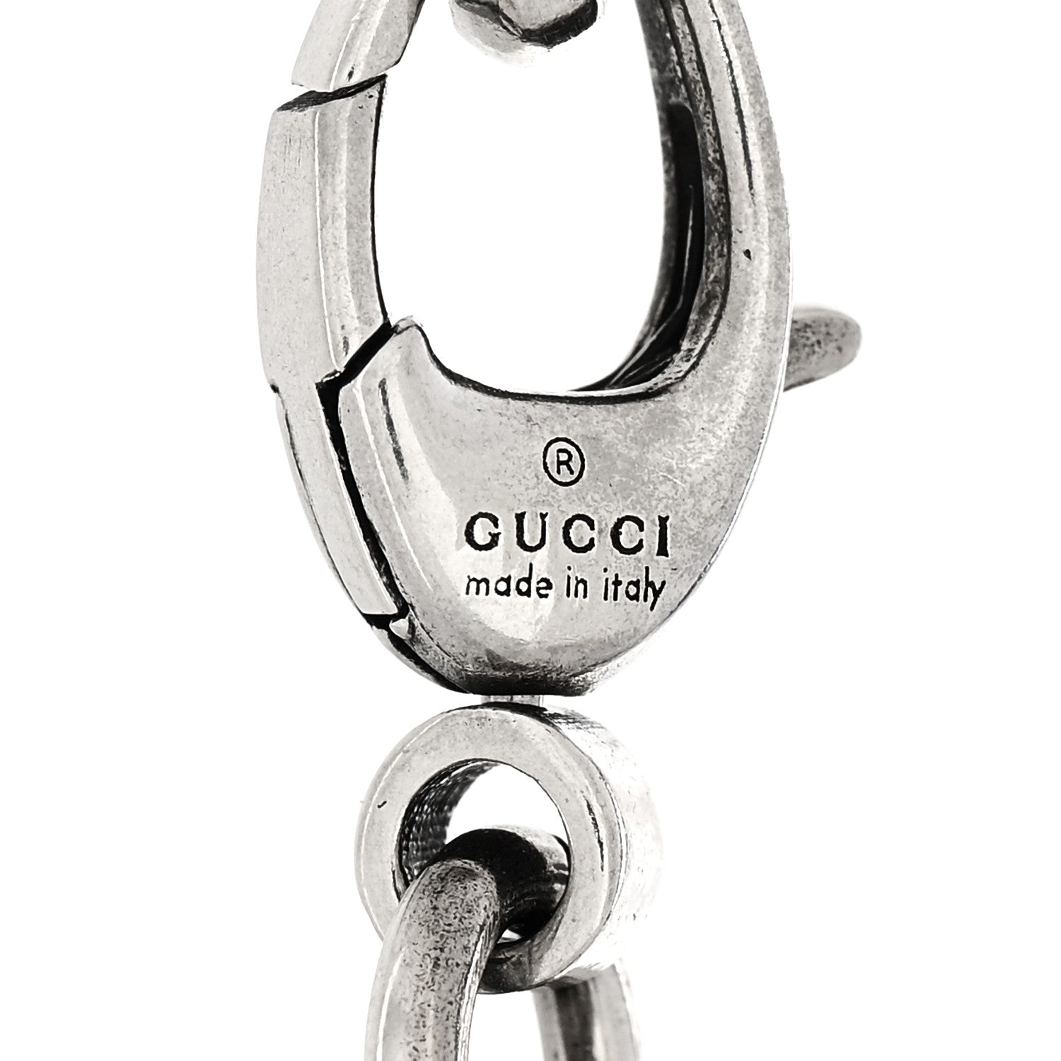 Gucci Sterling Silver Narrow Interlocking G Link Bracelet 3 of 3