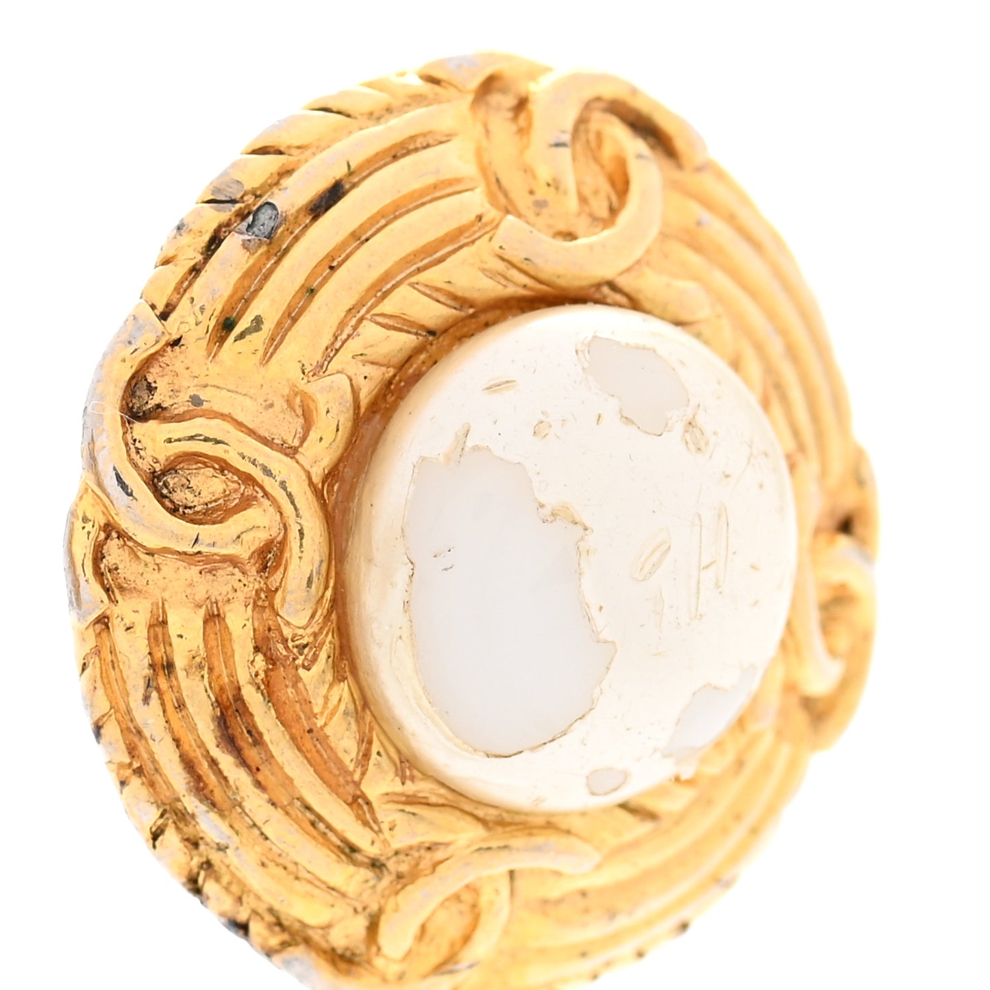 Pearl Clip On Earrings Gold