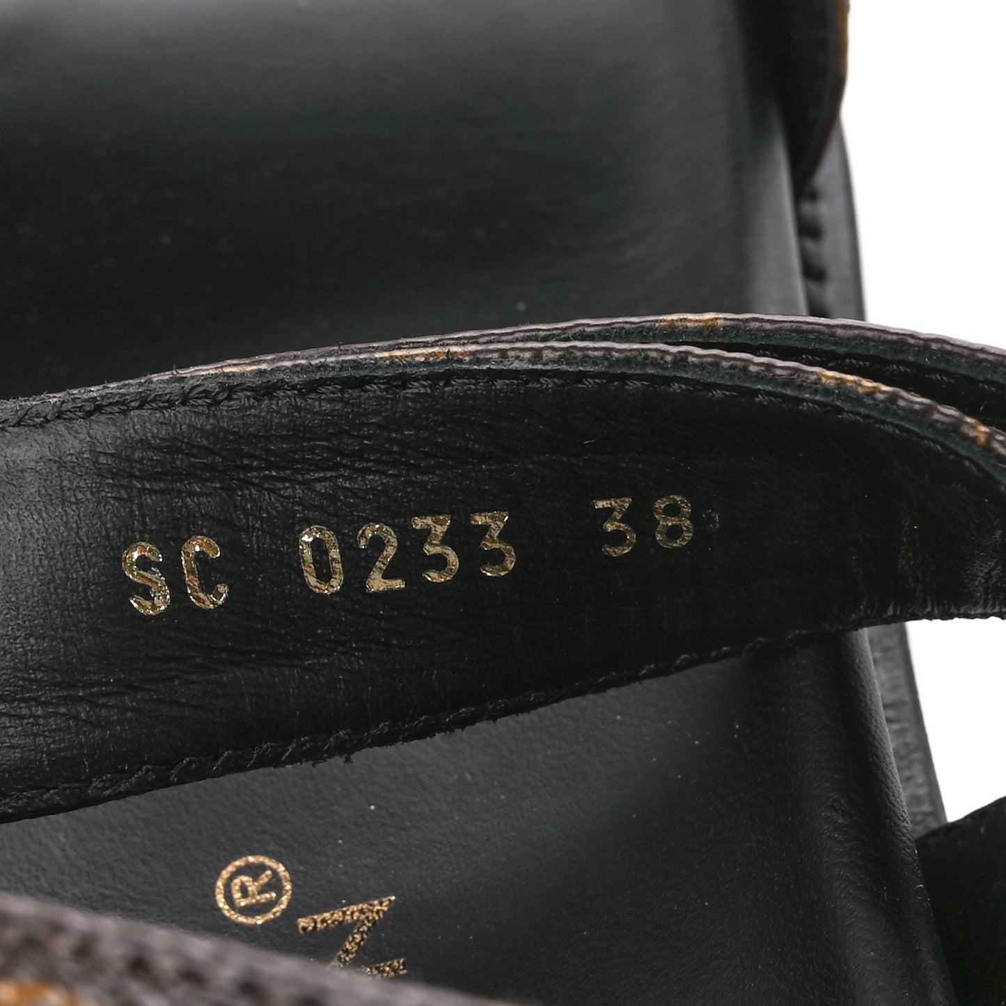 Monogram LV Sunset Comfort Flat Sandals 38 Cacao Brown