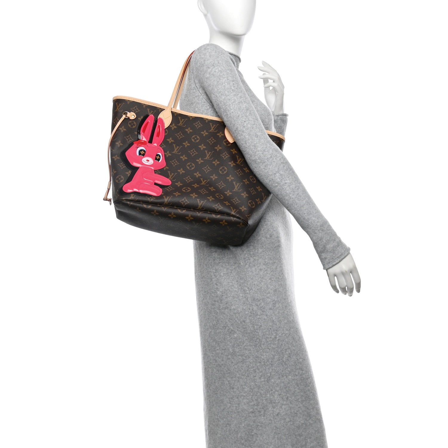 Louis Vuitton X Sun Yitian Monogram Rabbit Neverfull MM 1650363
