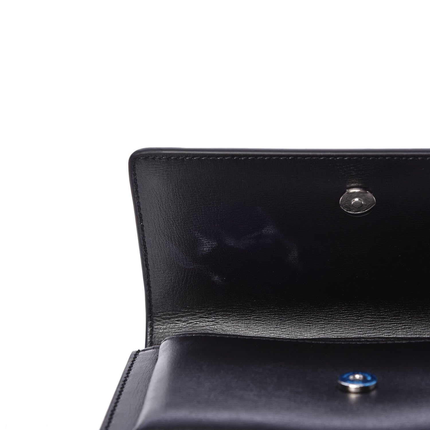 Saint Laurent Calfskin Monogram Sunset Chain Wallet Black 6 of 7