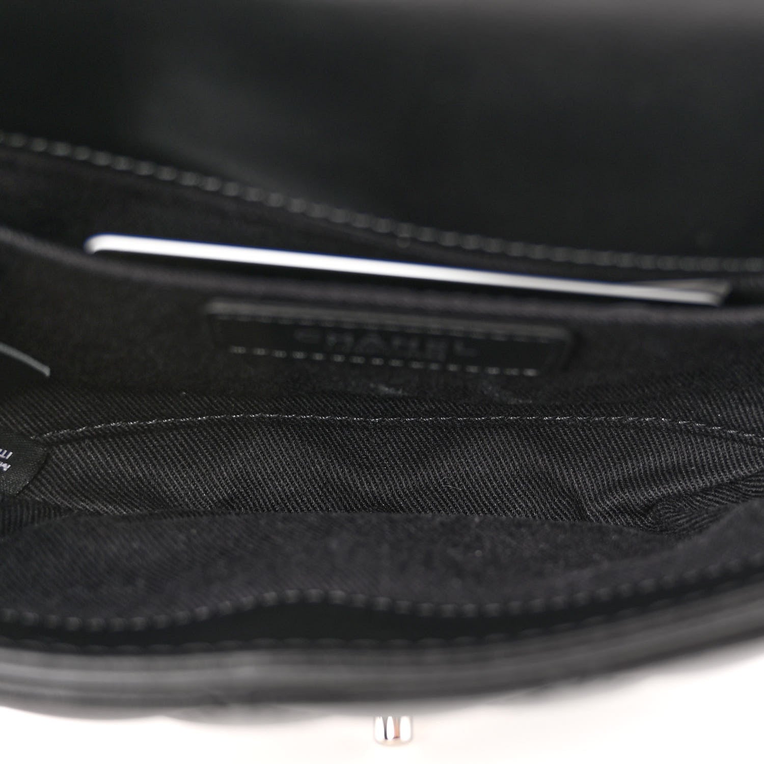 Chanel Calfskin Quilted CC Uniform Flap Belt Bag Black 4 of 9