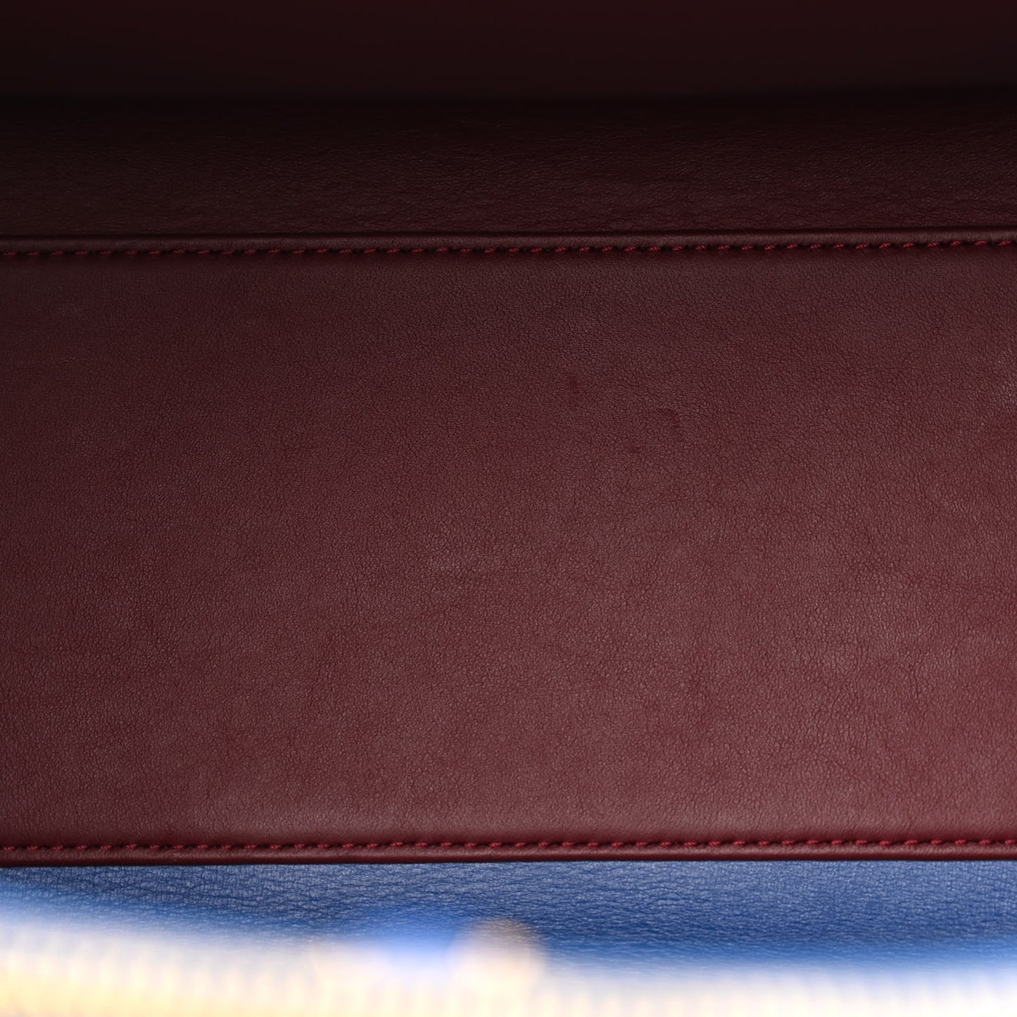 Calfskin Monogram City Steamer MM Blue Burgundy White