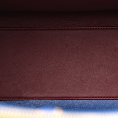 Louis Vuitton Calfskin Monogram City Steamer MM Blue Burgundy White 5 of 11