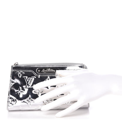 Louis Vuitton Monogram Mirior Trousse Cosmetic Pouch Silver 2 of 9
