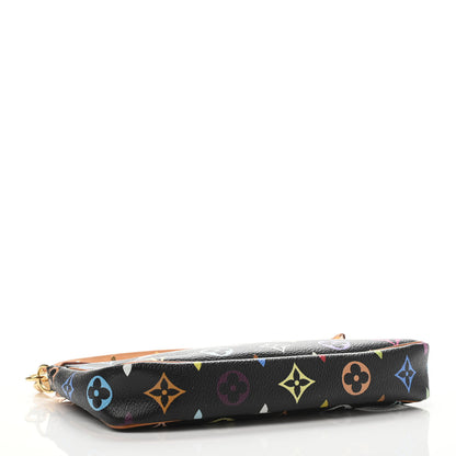 Louis Vuitton Monogram Multicolor Pochette Accessories Black 3 of 4