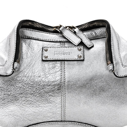 Alexander McQueen Metallic Lambskin De Manta Clutch Silver 7 of 10