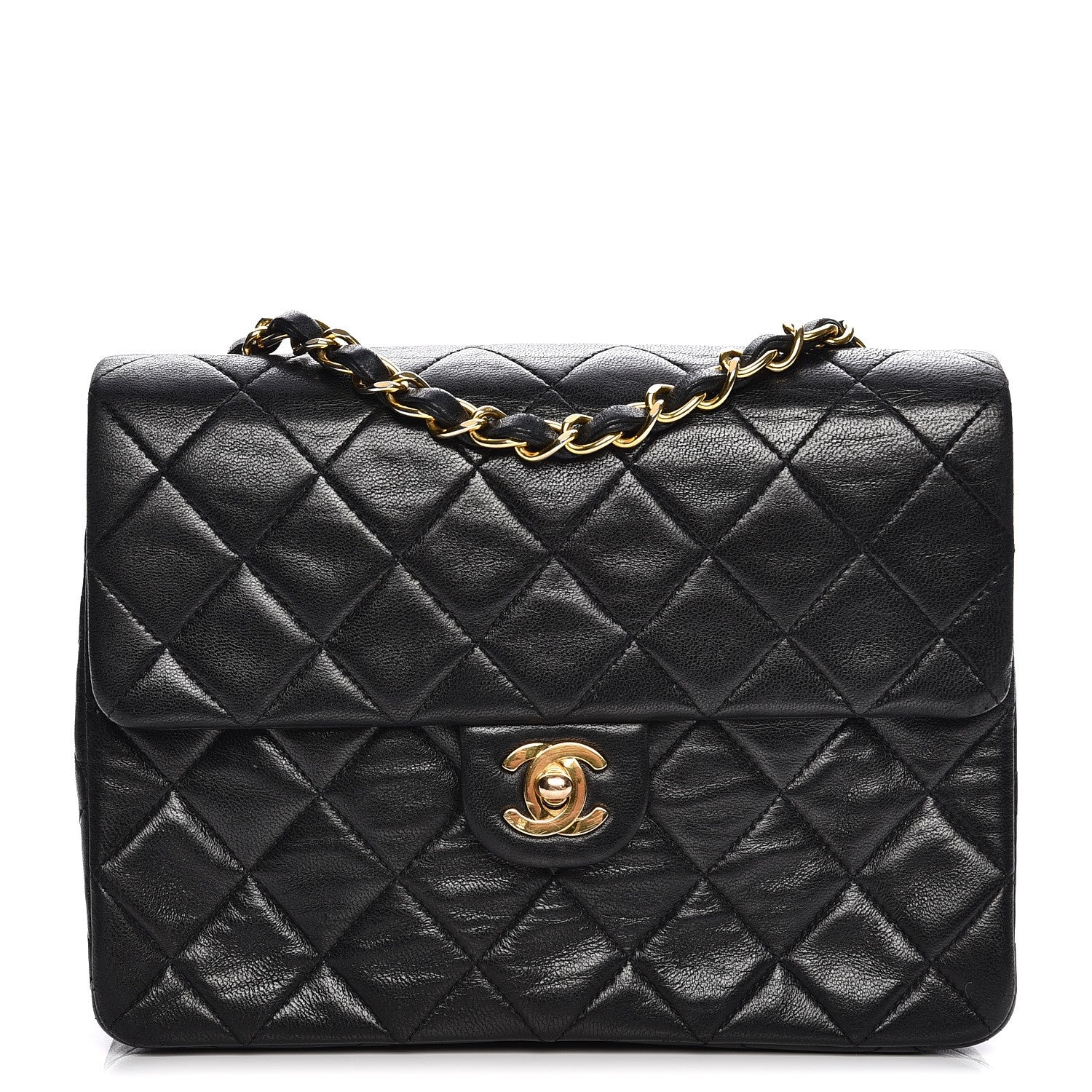 Chanel Lambskin Quilted Small Flap Black 1 of 9