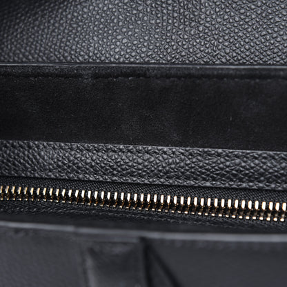 Christian Dior Grained Calfskin Saddle Bag Black 8 of 12
