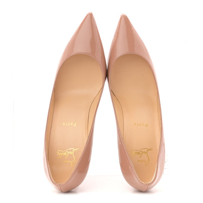 Christian Louboutin Patent Kate 70 Pumps 38.5 Nude 2 of 10