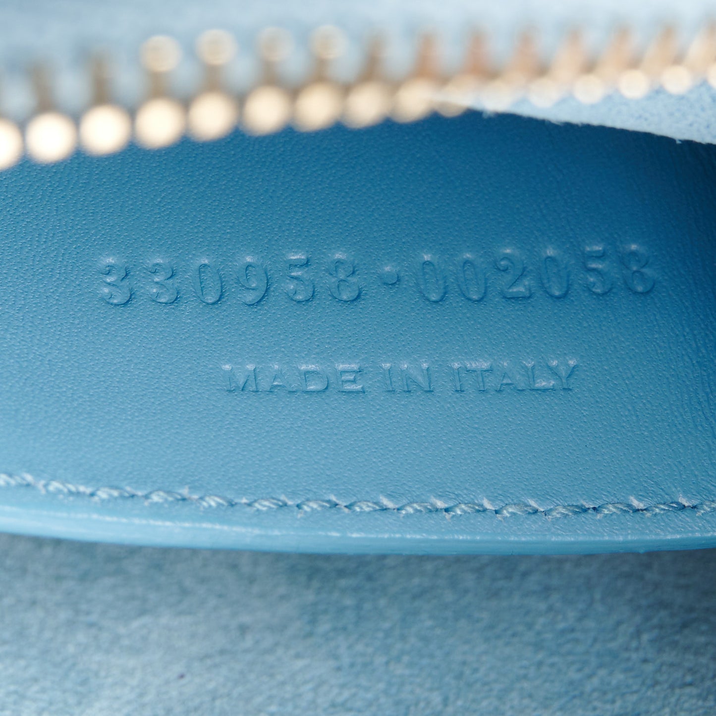 Calfskin Classic Baby Duffle Light Blue