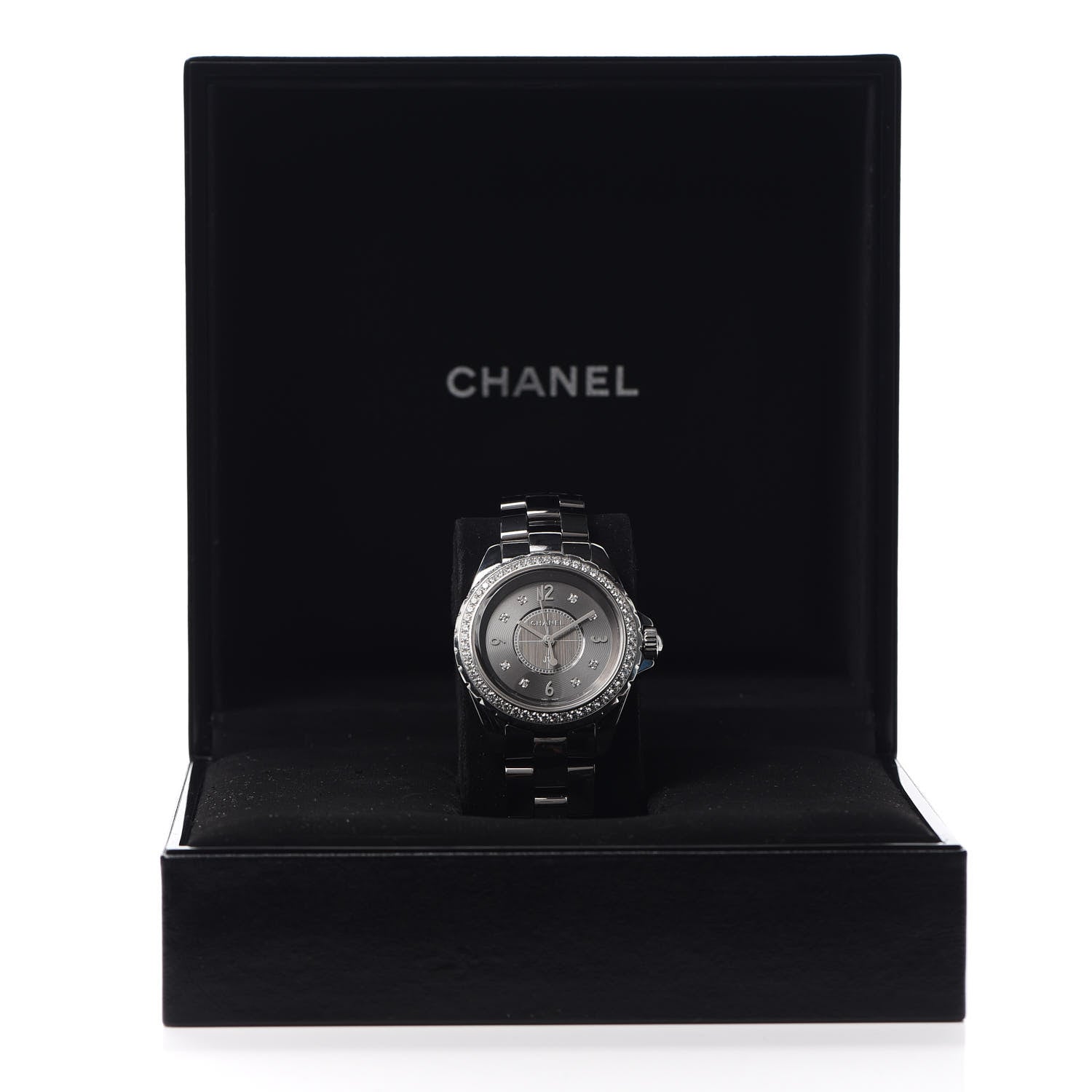 Chanel Titanium Ceramic Diamond Bezel 33mm J12 Quartz Watch 6 of 6