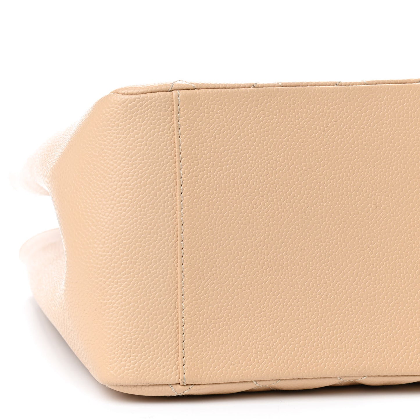 Caviar Quilted Grand Shopping Tote GST Beige