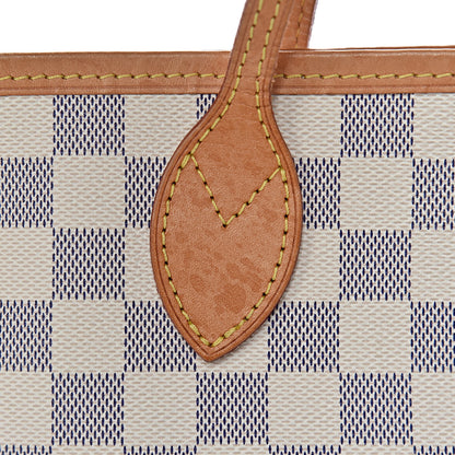 Louis Vuitton Damier Azur Neo Neverfull MM Rose Ballerine 9 of 19