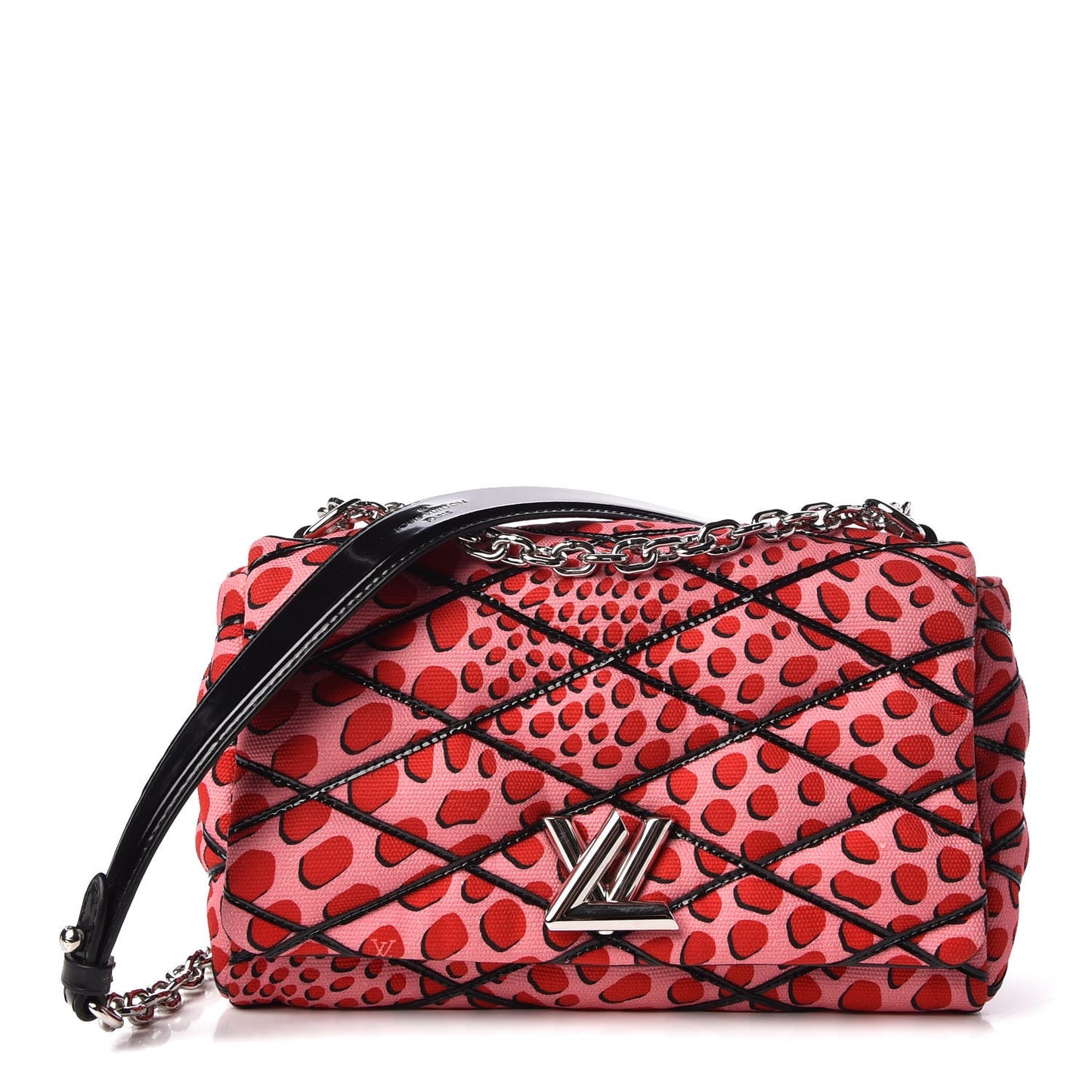 Canvas Patent Jungle Dots Malletage GO-14 PM Sugar Pink Poppy
