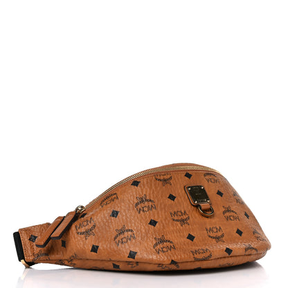 MCM Visetos Medium Fusten Belt Bag Cognac 4 of 9