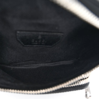 Gucci GG Supreme Monogram Textured Calfskin Retro Interlocking G Belt Bag Black 5 of 10