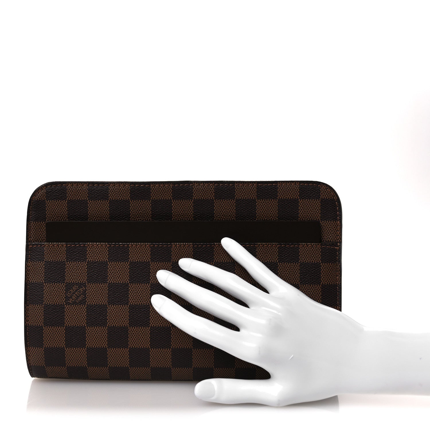 Louis Vuitton Damier Ebene Pochette Saint Louis Clutch 2 of 10