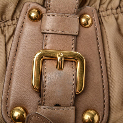 Prada Tessuto Nylon Gaufre Tote Cammello 10 of 11