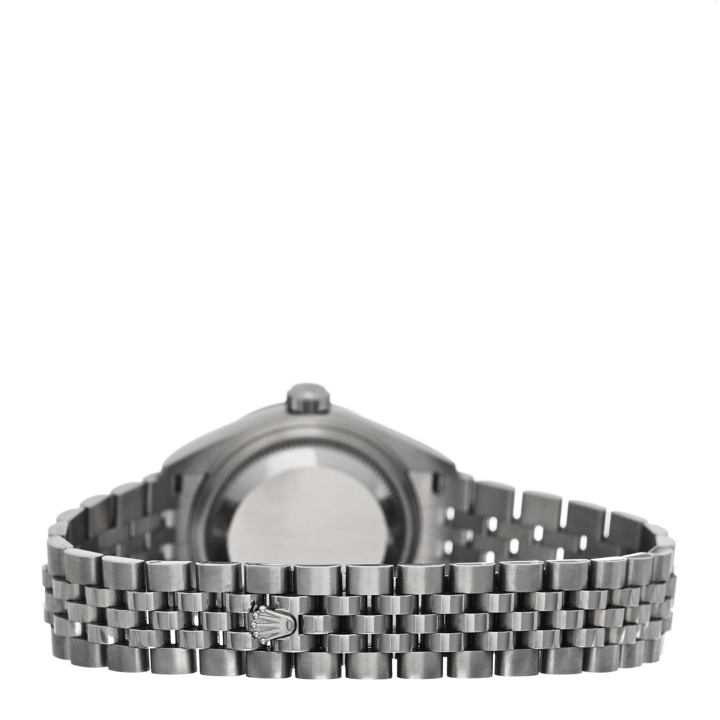 Stainless Steel 18K White Gold 28mm Oyster Perpetual Datejust Watch Silver 279174
