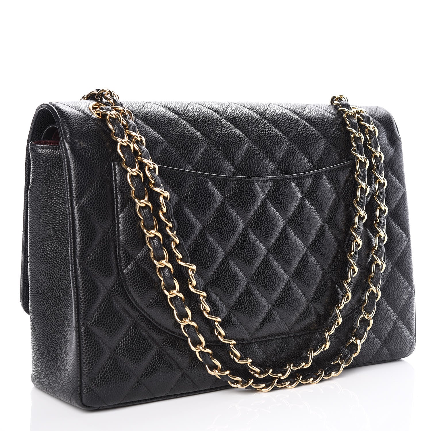 Chanel Caviar Quilted Maxi Double Flap Black 3 of 9