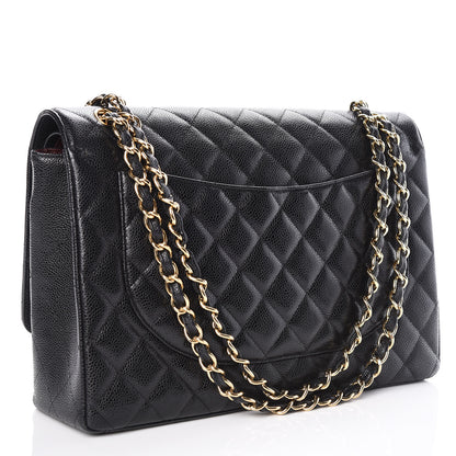 Chanel Caviar Quilted Maxi Double Flap Black 3 of 9