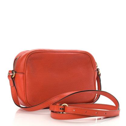Gucci Pebbled Calfskin Small Soho Disco Bag Sun Orange 3 of 19