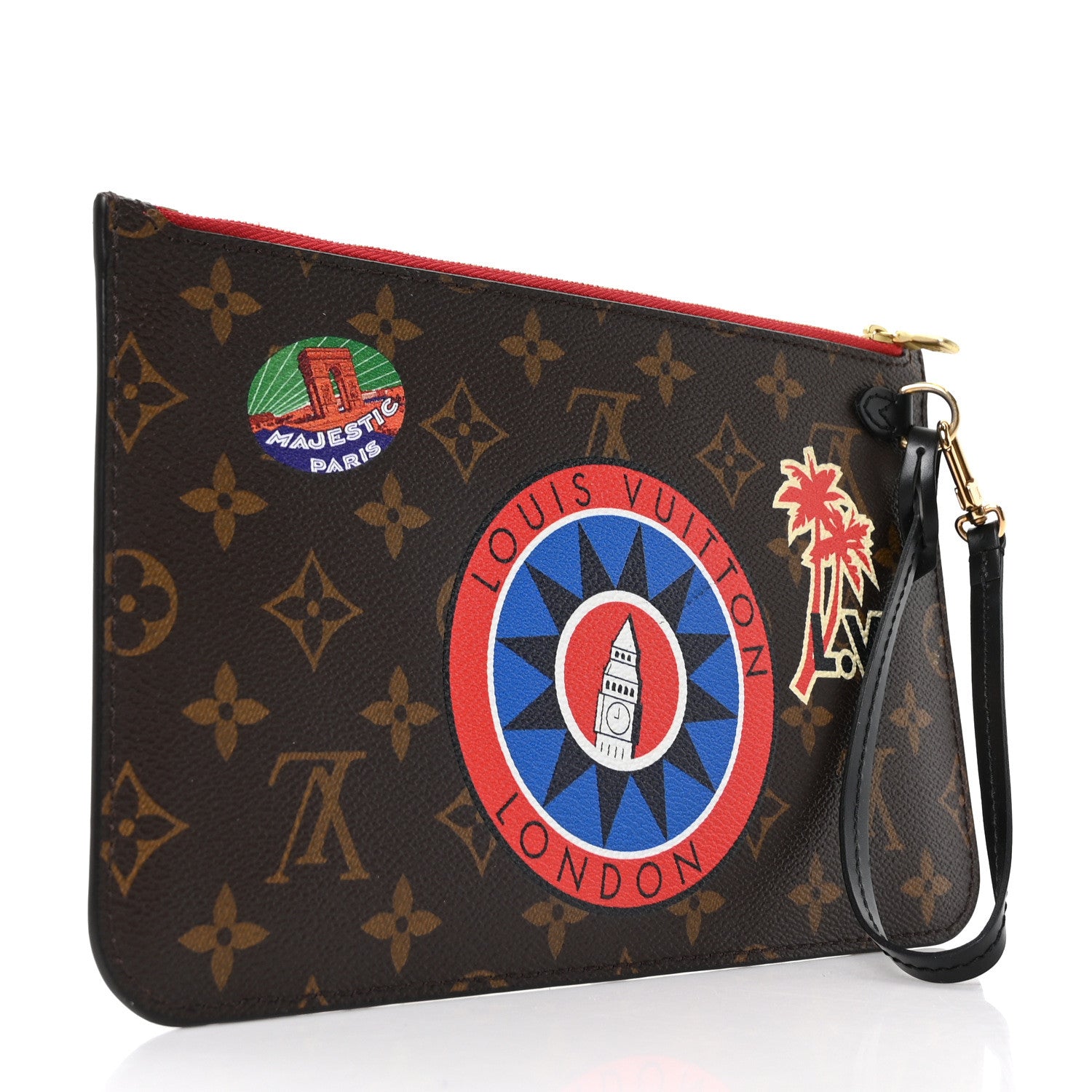 Louis Vuitton Monogram World Tour Neverfull MM GM Pochette 3 of 9