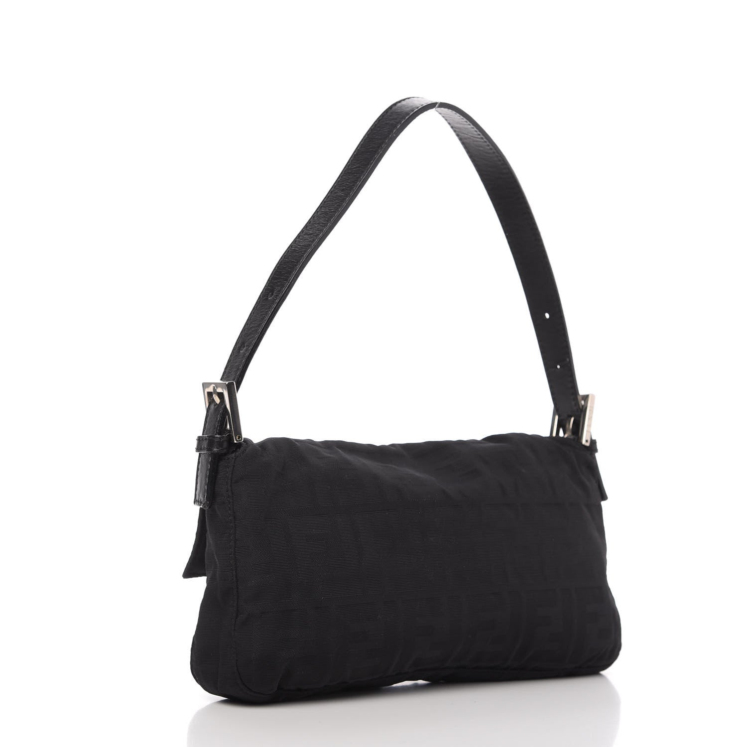 Fendi Nylon Zucca Baguette Black 3 of 9
