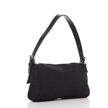 Fendi Nylon Zucca Baguette Black 3 of 9