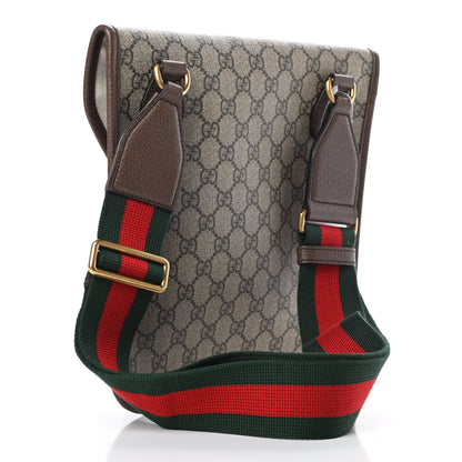 Gucci GG Supreme Monogram Web Medium Neo Vintage Flap Messenger Bag Beige New Acero 3 of 10