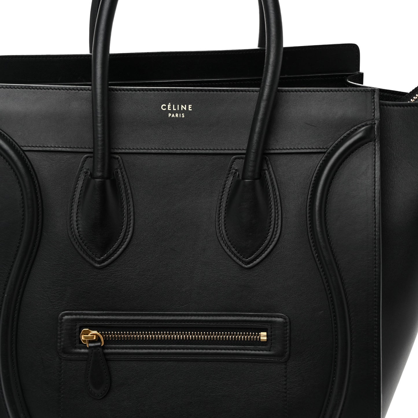 Smooth Calfskin Mini Luggage Black