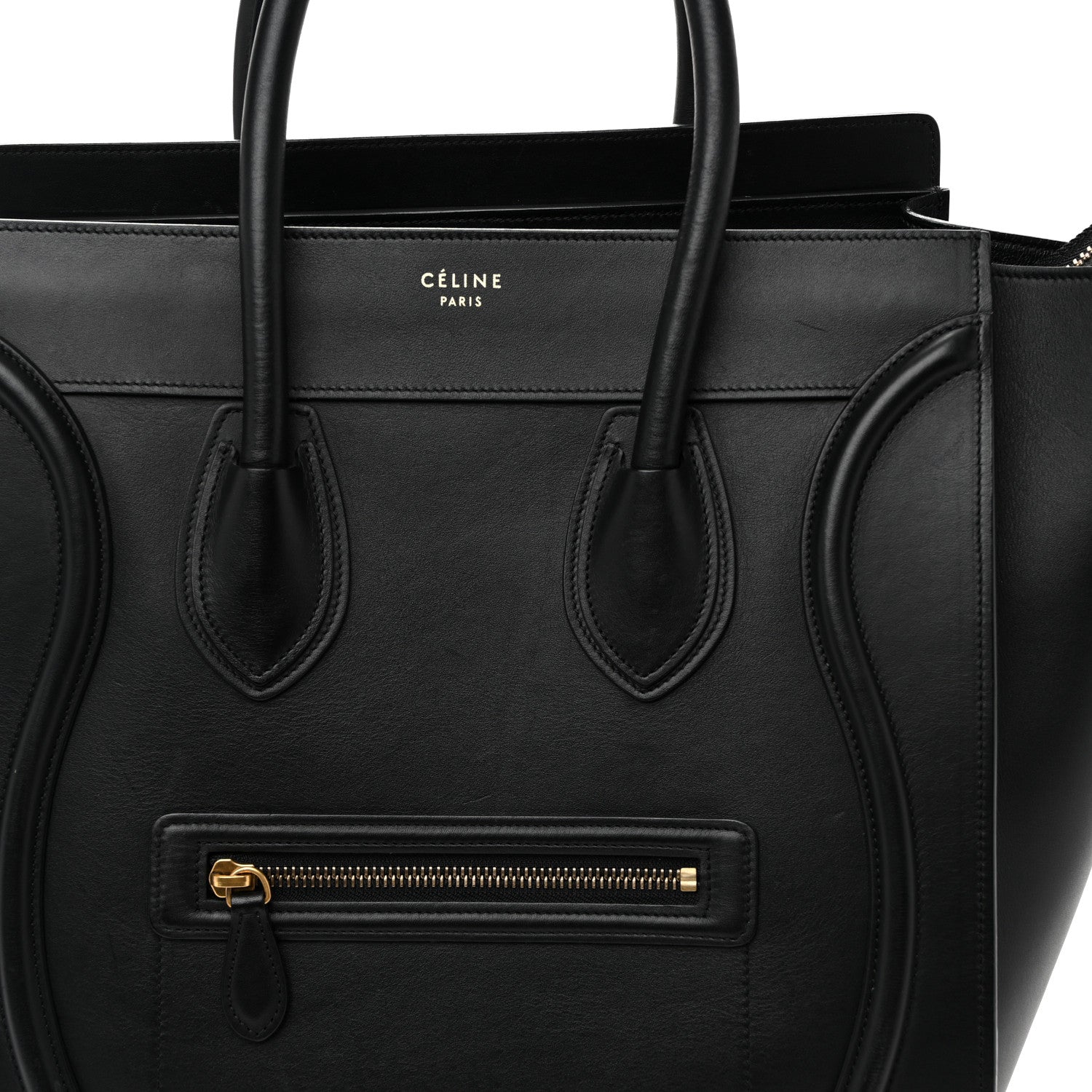 Celine Smooth Calfskin Mini Luggage Black 8 of 12