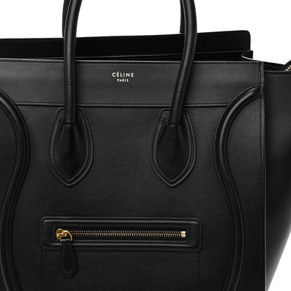Celine Smooth Calfskin Mini Luggage Black 8 of 12